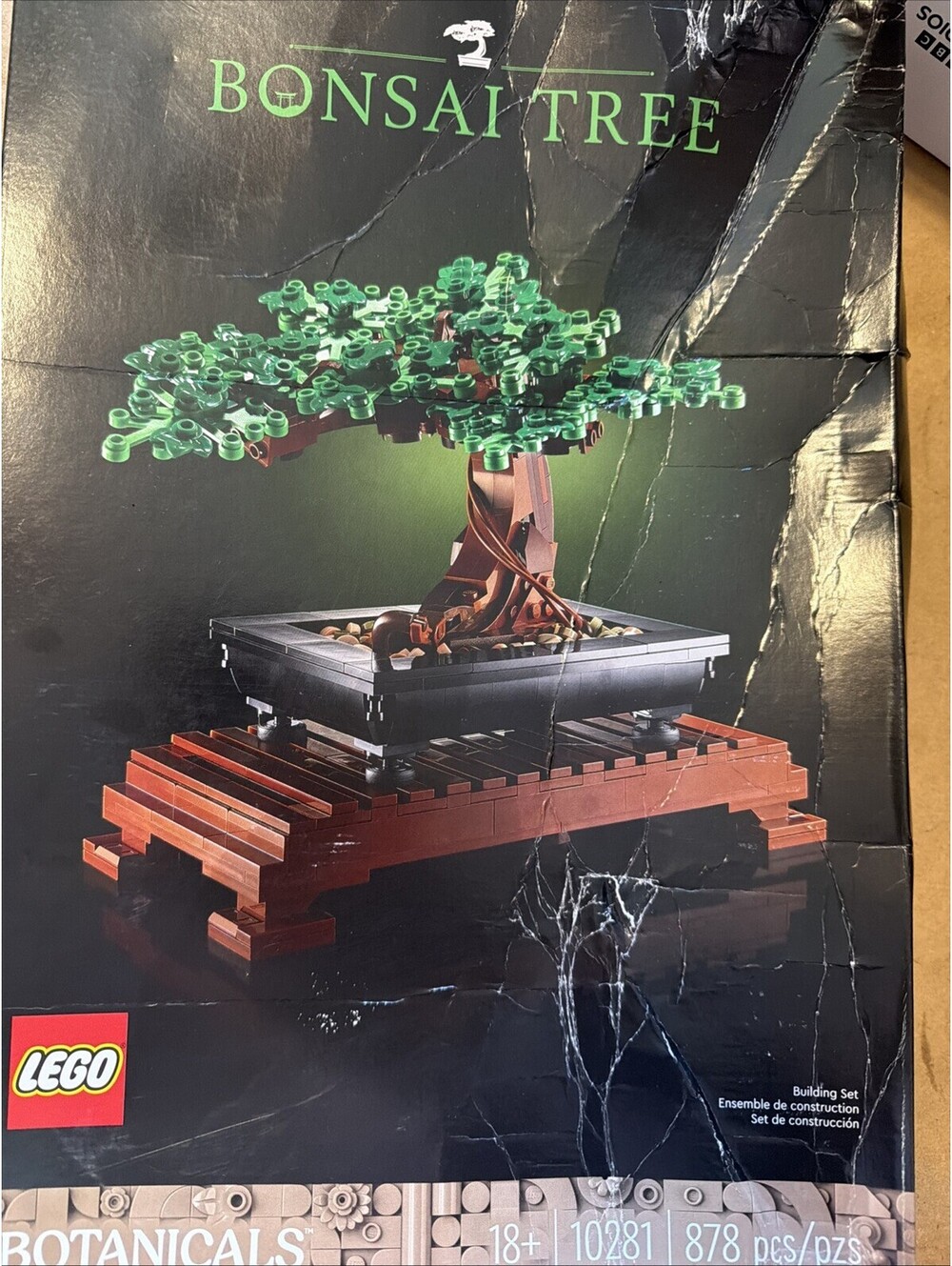 LEGO Bonsai Tree 10281 Building Kit 878 Pieces New Sealed Contents Damaged Box